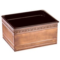 Cal-Mil 475-12-51 Copper Ice Housing with Clear Pan - 20 inch x 12 inch x 6 inch