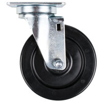Vulcan Equivalent 5 inch Swivel Plate Caster with Polypropylene Wheel