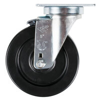 Vulcan Equivalent 5 inch Replacement Swivel Plate Caster with Brake