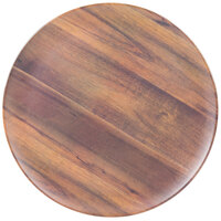 Carlisle EAG0669 Epicure Acacia 18 inch Woodgrain Round Platter - 6/Case