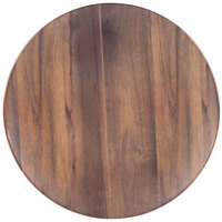 Carlisle EAG1069 Epicure Acacia 19 1/4 inch Woodgrain Round Platter - 2/Case