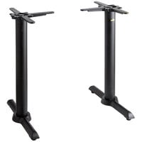 FLAT Tech KT22 22 inch Self-Stabilizing Black End Table Base Set - 2/Set