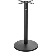 FLAT Tech UR22 22 inch Bar Height Self-Stabilizing Round Black Table Base