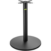 FLAT Tech UR30 30 inch Bar Height Self-Stabilizing Round Black Table Base