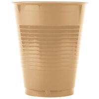 Creative Converting 28103081 16 oz. Glittering Gold Plastic Cup - 20/Pack