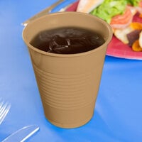Creative Converting 28103081 16 oz. Glittering Gold Plastic Cup - 20/Pack