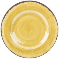 Carlisle 5400213 Mingle 9 inch Amber Round Melamine Salad Plate - 12/Case
