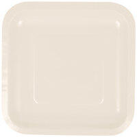 Creative Converting 453264 7" Ivory Square Paper Plate - 18/Pack