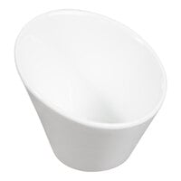 10 Strawberry Street WTR-4SLNTBWL Whittier 4 oz. White Porcelain Tall Slant Bowl - 36/Case