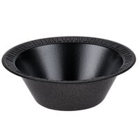 Dart 12BWBQR Quiet Classic 10-12 oz. Black Laminated Foam Bowl - 125/Pack