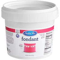 Satin Ice 5 lb. Pink Vanilla Rolled Fondant Icing