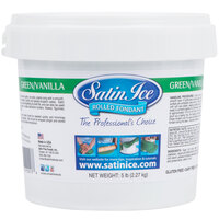 Satin Ice 5 lb. Green Vanilla Rolled Fondant Icing