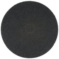3M 7200 23 inch Black Stripping Floor Pad - 5/Case
