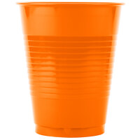 Creative Converting 28191081 16 oz. Sunkissed Orange Plastic Cup - 20/Pack