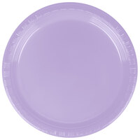 Creative Converting 28193011 7" Luscious Lavender Purple Plastic Plate - 20/Pack