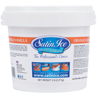 Satin Ice 5 lb. Orange Vanilla Rolled Fondant Icing