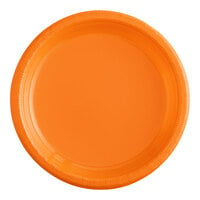 Creative Converting 28191011 7" Sunkissed Orange Plastic Plate - 20/Pack