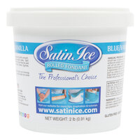 Satin Ice 2 lb. Blue Vanilla Rolled Fondant Icing
