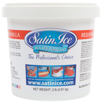 Satin Ice 2 lb. Red Vanilla Rolled Fondant Icing