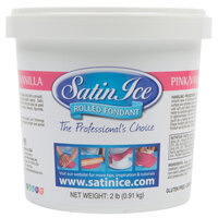 Satin Ice 2 lb. Pink Vanilla Rolled Fondant Icing