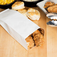 Chicken Bags 100 Foil Lined Paper Bags 7" x 9" x 12" Hot , Ribs & Nan Bread 