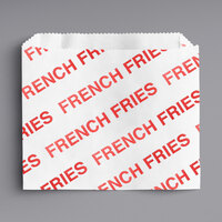 Carnival King 5 1/2 inch x 4 1/2 inch Large Printed French Fry Bag - 2000/Case