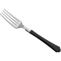 Visions 7" Heavy Weight Plastic Fork with Black Handle - 20/Pack
