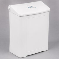 Lavex Janitorial White Plastic Wall-Mount Sanitary Napkin Receptacle (IMP 1102)