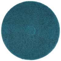 3M 5300 15 inch Blue Cleaning Floor Pad - 5/Case