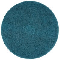 3M 5300 11 inch Blue Cleaning Floor Pad - 5/Case