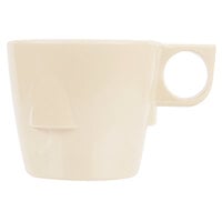 Thunder Group ML9011T Nustone 7 oz. Tan Stackable Melamine Cup - 12/Case