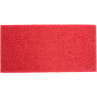 3M 5100 14" x 28" Red Buffing Pad - 10/Case