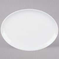 Arcoroc FH610 Candour 12 1/4 inch White Oval Coupe Porcelain Platter by Arc Cardinal - 12/Case