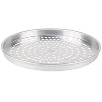 American Metalcraft HA4011-SP 11 x 1 Super Perforated Straight Sided  Heavy Weight Aluminum Pizza Pan