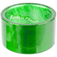 Tabletop Classics by Walco AC-6512FG Forest Green 1 3/4 inch Round Polypropylene Napkin Ring