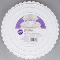 Wilton 191005578 Decorator Preferred 10" Round Scalloped Edge Cake Separator Plate