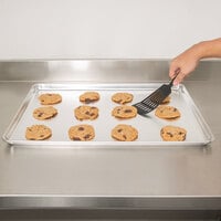 Vollrath 9003 Wear-Ever Full Size 19 Gauge 18 inch x 26 inch Wire in Rim Aluminum Bun / Sheet Pan