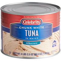 Celebrity 66.5 oz. Chunk White Albacore Tuna - 6/Case
