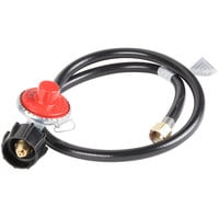 Backyard Pro 36 inch Rubber Gas Connector Hose and 10 PSI LP Regulator - Female Connection