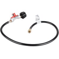 Backyard Pro 36 inch Rubber Gas Connector Hose and 10 PSI LP Regulator - Female Connection