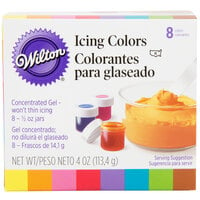 Wilton 191007588 Variety Pack Gel Food Coloring .5 oz bottles - 8/Pack