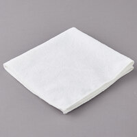 Carlisle 3633402 16 inch x 16 inch White Terry Microfiber Cleaning Cloth - 12/Case
