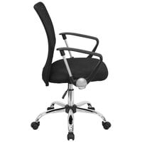 Flash Furniture GO-6057-GG Mid-Back Black Mesh Office / Computer Chair with Chrome Base