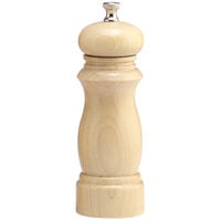 Chef Specialties 06250 Professional Series 6 inch Customizable Salem Natural Finish Pepper Mill