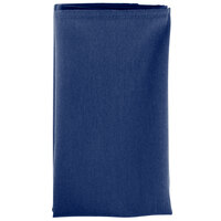Intedge Royal Blue 100% Polyester Cloth Napkins, 18 inch x 18 inch - 12/Pack