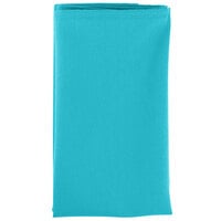 Intedge Teal 100% Polyester Cloth Napkins, 20 inch x 20 inch - 12/Pack