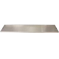 Micro Matic DP-820D-39 8 inch x 39 inch Stainless Steel Surface Mount Drip Tray with Drain