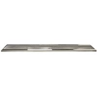 Micro Matic DP-120D-51 5 inch x 51 inch Stainless Steel Surface Mount Drip Tray with Drain