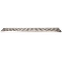 Micro Matic DP-120D-36 5 inch x 36 inch Stainless Steel Surface Mount Drip Tray with Drain