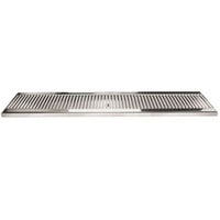 Micro Matic DP-120D-30 5 inch x 30 inch Stainless Steel Surface Mount Drip Tray with Drain